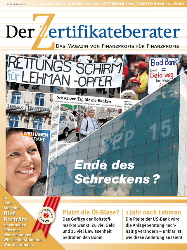 Titelbild Zertifikateberater | Sept. 2009