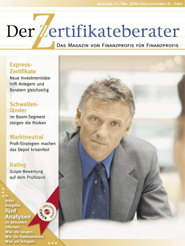 Titelbild Zertifikateberater | Mai 2006