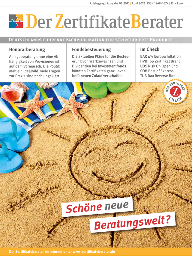 Titelbild Zertifikateberater | April 2012