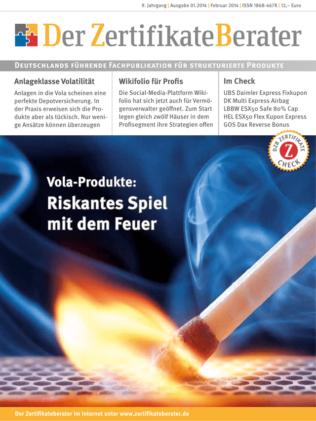 Titelbild Zertifikateberater | Feb. 2014