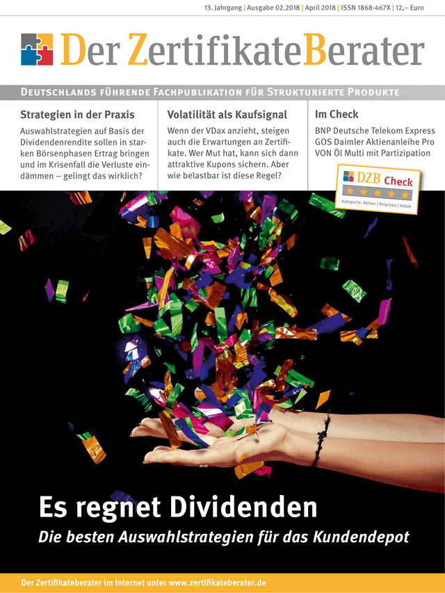 Titelbild Zertifikateberater | April 2018