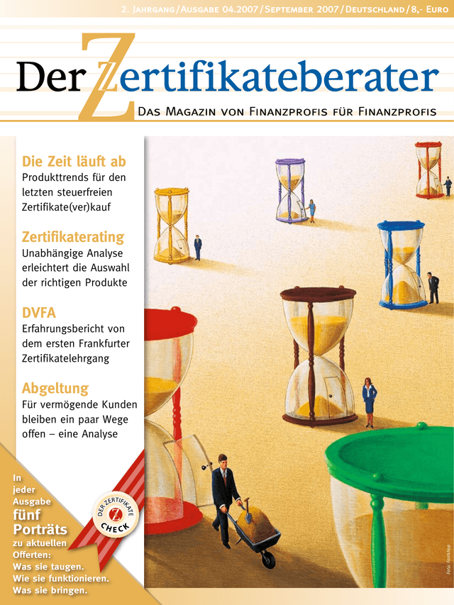 Titelbild Zertifikateberater | Sept 2007