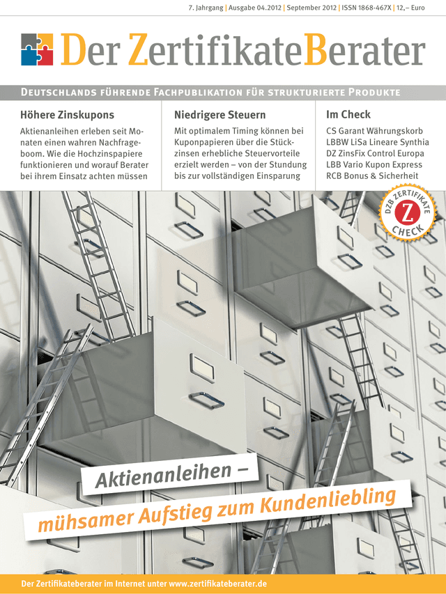 Titelbild Zertifikateberater | Sept. 2012