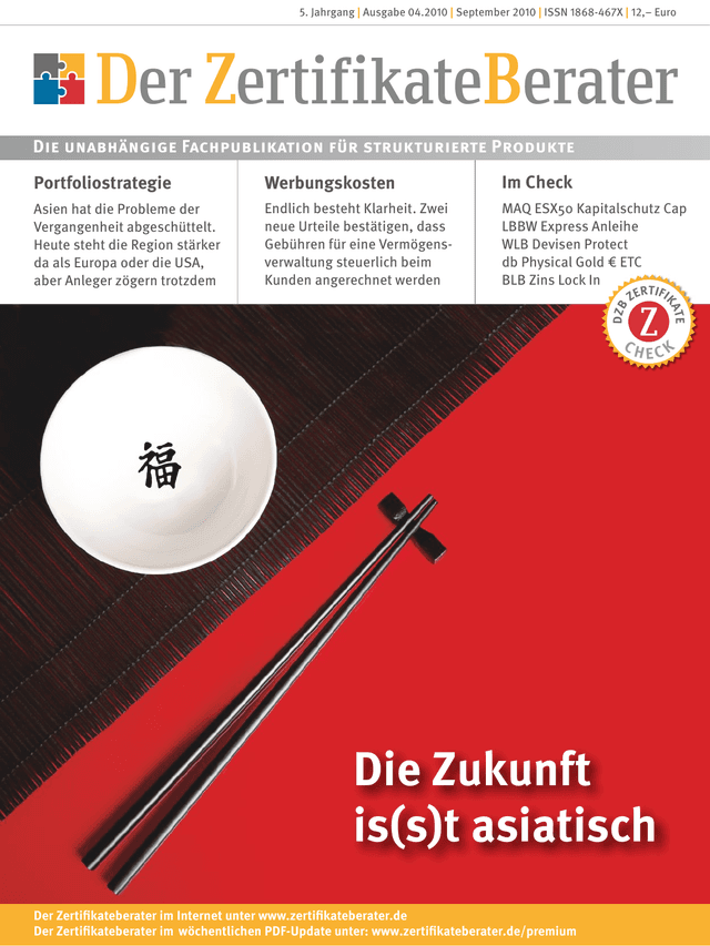 Titelbild Zertifikateberater | Sept. 2010