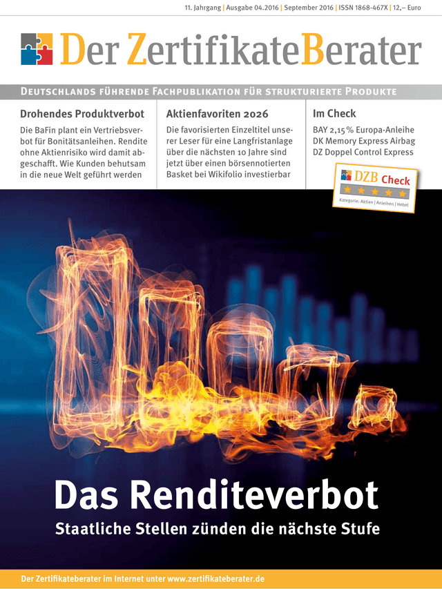 Titelbild Zertifikateberater | Sept. 2016
