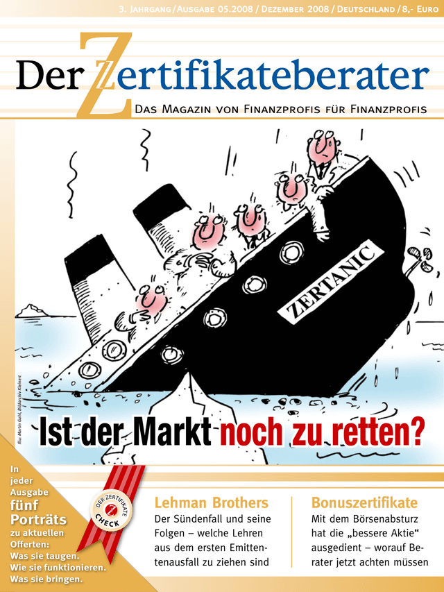 Titelbild Zertifikateberater | Dez. 2008