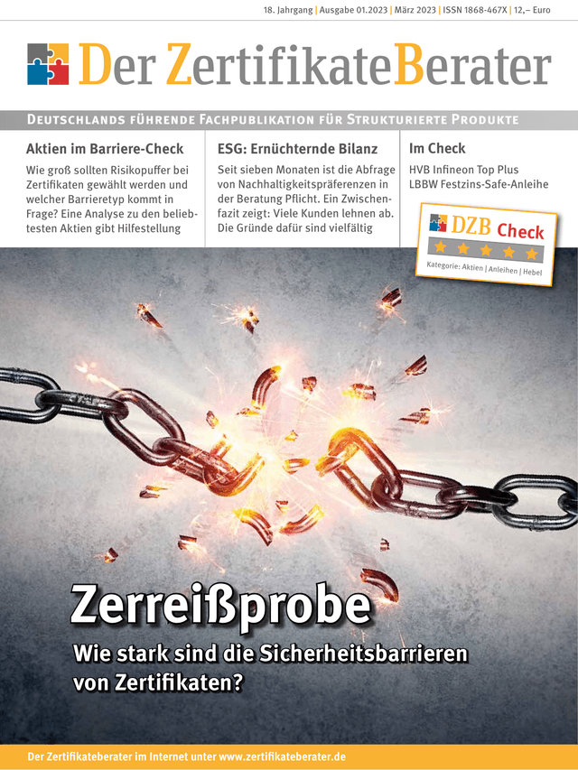 Titelbild Zertifikateberater | März 2023