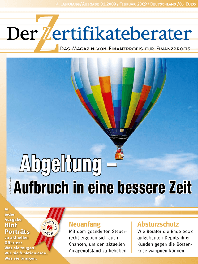 Titelbild Zertifikateberater | Feb. 2009