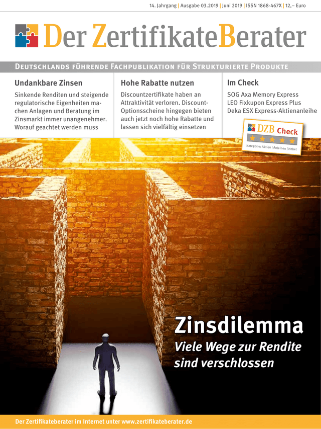 Titelbild Zertifikateberater | Juni 2019