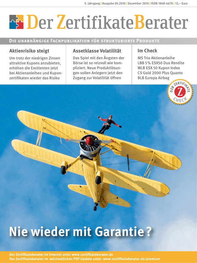 Titelbild Zertifikateberater | Dez. 2010