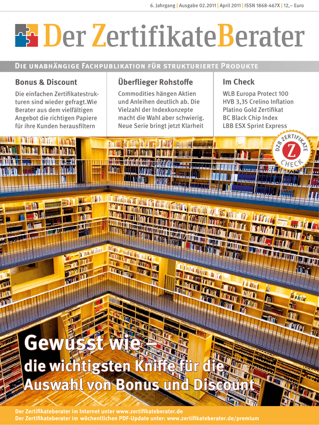 Titelbild Zertifikateberater | April 2011