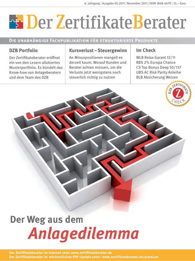 Titelbild Zertifikateberater | Dez. 2011
