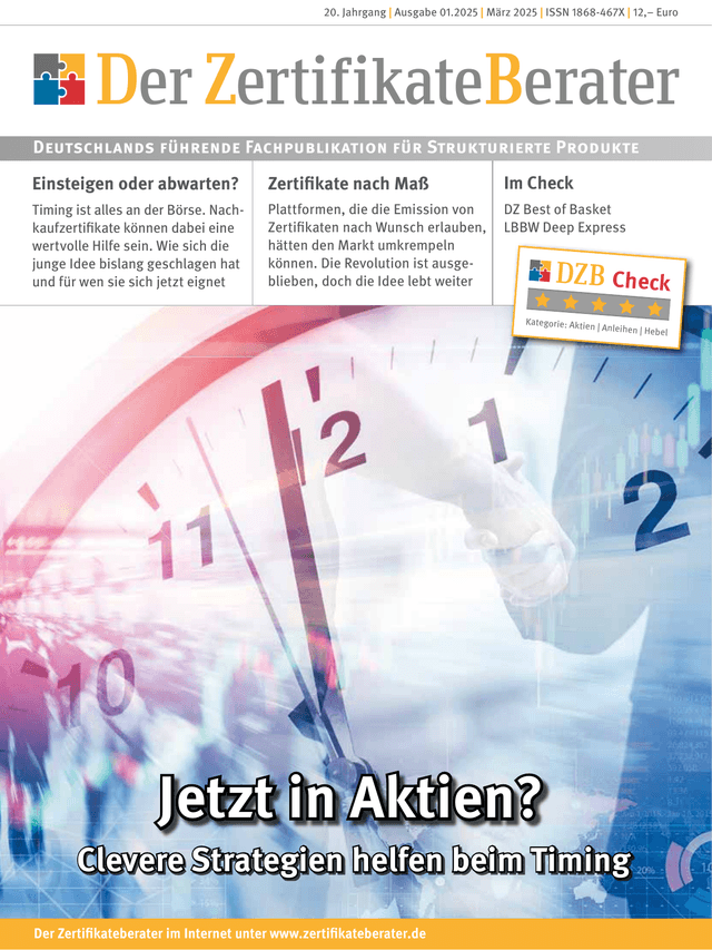 Titelbild Zertifikateberater | März 2025